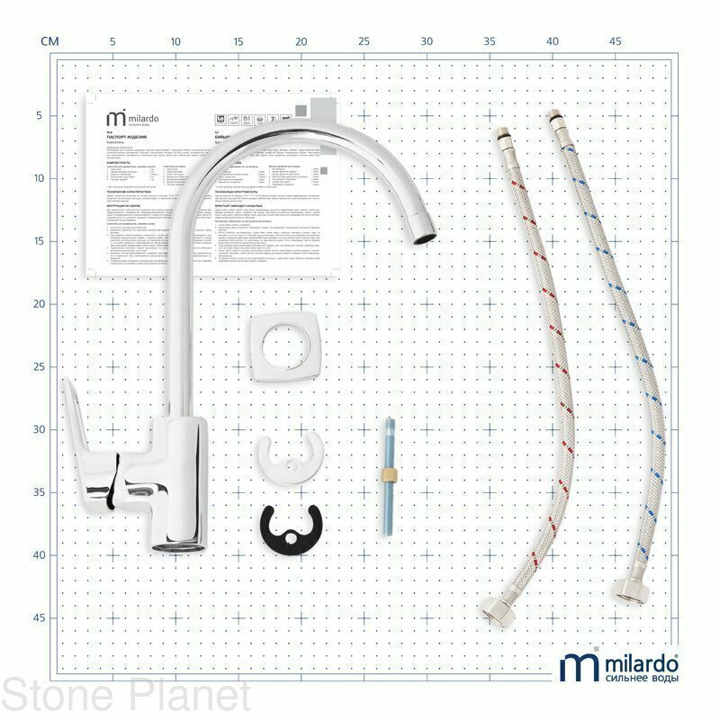 Milardo meal m06sb00m05 смеситель для кухни