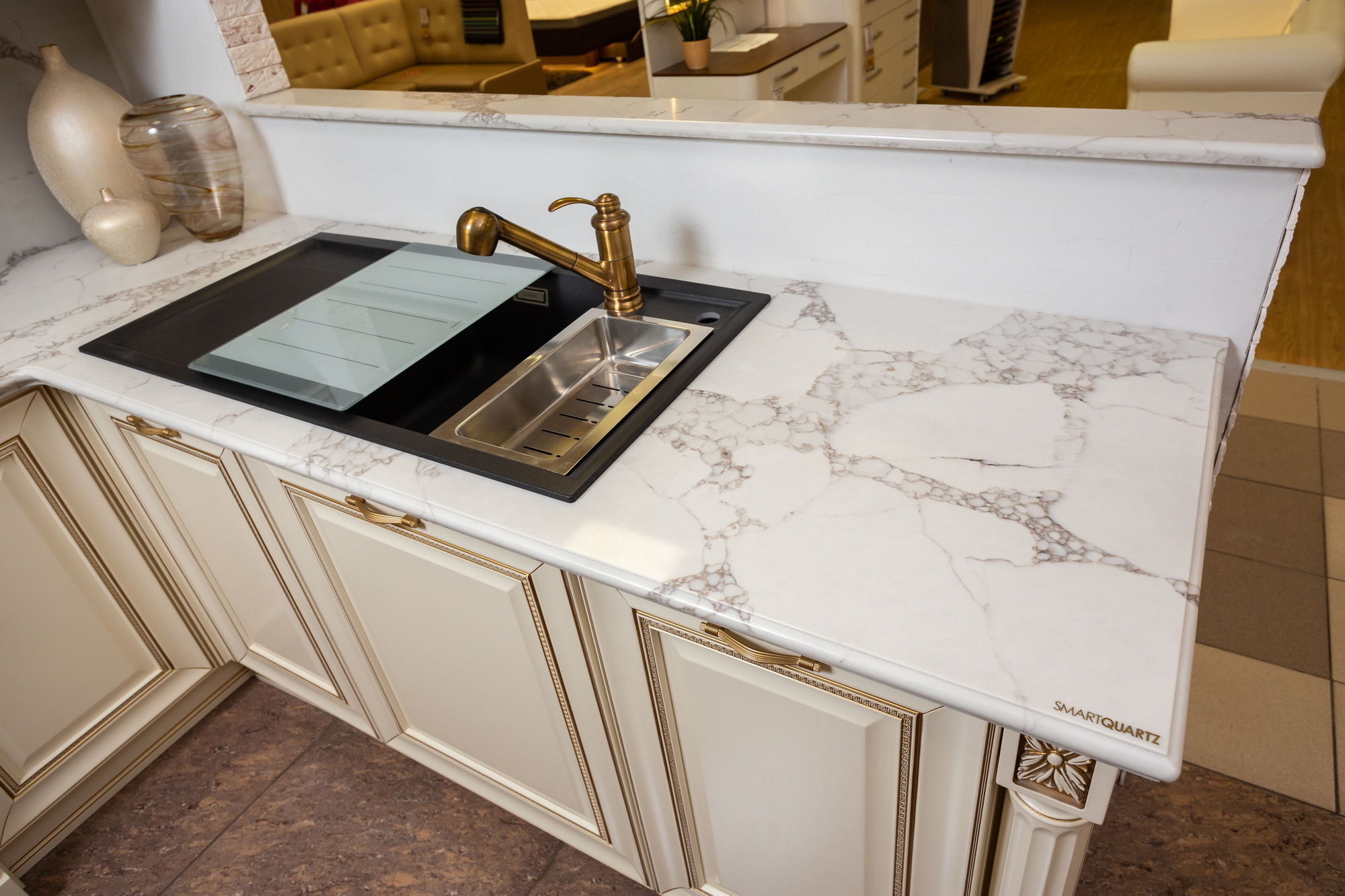 Gold Arabescato Smart Quartz