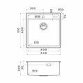 Кухонная мойка Omoikiri DAISEN 44-IN нержавеющая сталь