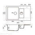 Кухонная мойка Omoikiri Daisen 86-2-PA Artgranit/пастила