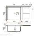 Кухонная мойка Omoikiri Sumi 86-EV Tetogranit/эверест