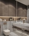 Плита керамогранит Nabel Travertine Silver Grey 3D 3200*1600*12мм