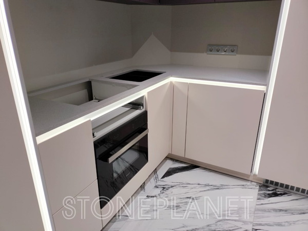 Кварцевый агломерат столешница из  Technistone Elegance Eco Nev  (4)