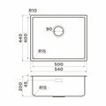 Кухонная мойка Omoikiri Tadzava 54-U/I ULTRA 15-IN нержавеющая сталь