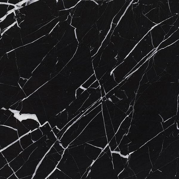 Плитка мрамор Nero Marquina 305х305х10мм полир.