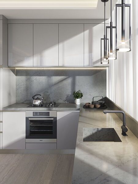 Calacatta Grey 706 купить столешницу из камня