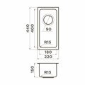 Кухонная мойка Omoikiri Tadzava 22-U/I ULTRA 15-IN нержавеющая сталь