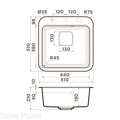 Кухонная мойка Omoikiri Tasogare 51-PA Artgranit Пастила