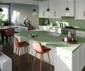 Слэб кварц Silestone Posidonia Green 20мм матовый