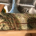 Слэб мрамор Rain Forest Green 20мм полир.