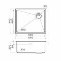 Кухонная мойка Omoikiri Taki 54-U/IF-GB Side SF графит