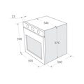 Электрическая духовка MAUNFELD MEOF.676W цвет белый+белое стекло УТ000001695